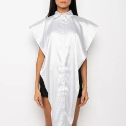 DESIRE MAXI BUTTON UP BLOUSE -helmut shop desire maxi button up blouse white 6 6