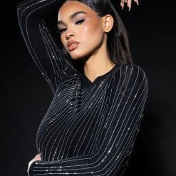 DIAMOND MESH BODYSUIT -helmut shop diamond mesh bodysuit black 2 2 c1