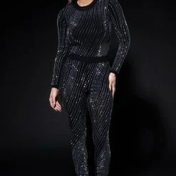 DIAMOND MESH BODYSUIT -helmut shop diamond mesh bodysuit black 3 3 c1