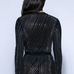 DIAMOND MESH BODYSUIT -helmut shop diamond mesh bodysuit black 7 7 c1