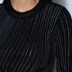 DIAMOND MESH BODYSUIT -helmut shop diamond mesh bodysuit black 8 8