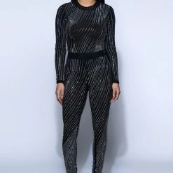 DIAMOND MESH BODYSUIT -helmut shop diamond mesh bodysuit black 9 9