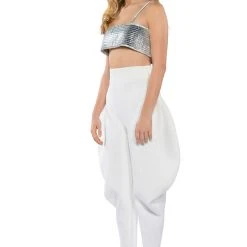 DISCO BALL MIRROR BRALETTE -helmut shop disco ball mirror bralette silver 8 8