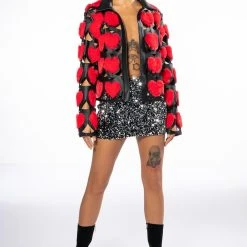 DISCO GAL MINI SKIRT -helmut shop disco gal mini skirt black silver 7 7