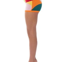 DONNA KNIT BOOTY SHORT -helmut shop donna knit booty short orange multi 8 8