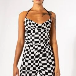 DOWN TO BUSINESS COWL NECK MESH CROP TOP 13 DOWN TO BUSINESS COWL NECK MESH CROP TOP -helmut shop down to business cowl neck mesh crop top black white 4 4