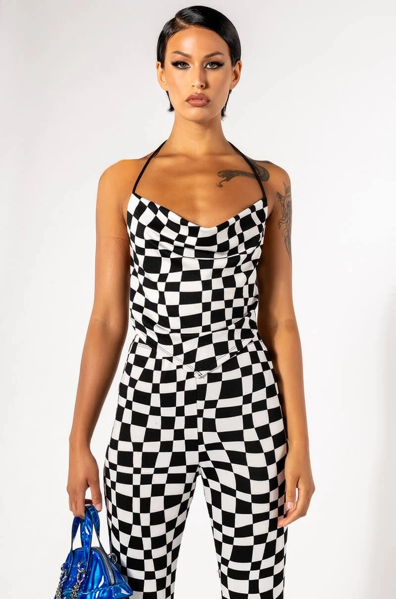 DOWN TO BUSINESS COWL NECK MESH CROP TOP 6 DOWN TO BUSINESS COWL NECK MESH CROP TOP - Image 4