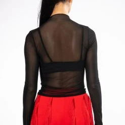DREAM CHASER LONG SLEEVE MESH TOP -helmut shop dream chaser long sleeve mesh top black 5 5
