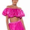 DRESS LIKE ROYALTY VOLUME CROP TOP -helmut shop dress like royalty volume crop top pink 1 1