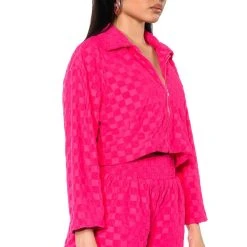 EASY DAYS ZIP UP JACKET 10 EASY DAYS ZIP UP JACKET -helmut shop easy days zip up jacket fuchsia 2 2