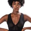 EASY GOING MESH DEEP V BRA TOP -helmut shop easy going mesh deep v bra top black 1 1