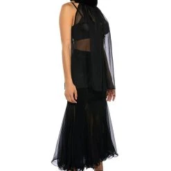 ELEGANT TURTLE NECK BLOUSE -helmut shop elegant turtle neck blouse black 4 4