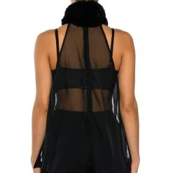 ELEGANT TURTLE NECK BLOUSE -helmut shop elegant turtle neck blouse black 6 6