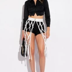 ELENA RUCHED PUFF SLEEVE BLOUSE -helmut shop elena ruched puff sleeve blouse black 4 4