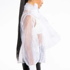 ELIZA MULTI WEAR SHEER BLOUSE -helmut shop eliza multi wear sheer blouse white 5 5