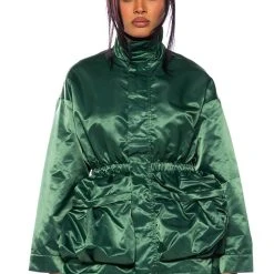 EMERALD CITY CINCHED NYLON JACKET