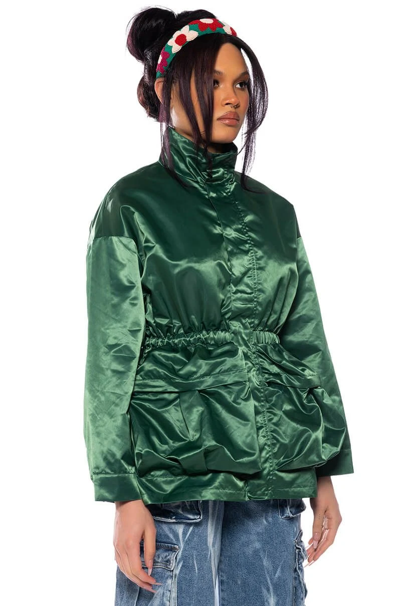 EMERALD CITY CINCHED NYLON JACKET 4 EMERALD CITY CINCHED NYLON JACKET - Image 2