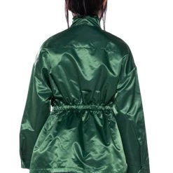 EMERALD CITY CINCHED NYLON JACKET 14 EMERALD CITY CINCHED NYLON JACKET -helmut shop emerald city cinched nylon jacket olive 6 6