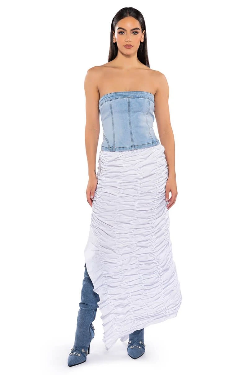 ENCORE SCRUNCHED SLIT MAXI SKIRT 4 ENCORE SCRUNCHED SLIT MAXI SKIRT - Image 2