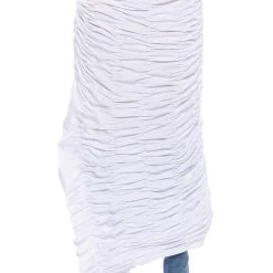 ENCORE SCRUNCHED SLIT MAXI SKIRT 13 ENCORE SCRUNCHED SLIT MAXI SKIRT -helmut shop encore scrunched slit maxi skirt white 4 4