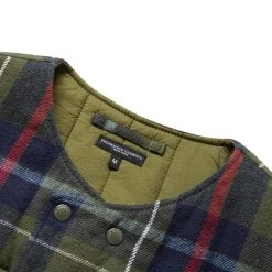 Engineered Garments COVER VEST -helmut shop engineeredgarmentsCOVERVESTGREENNAVYM22F1C003 3