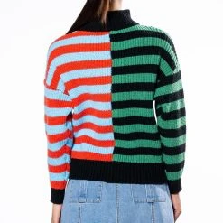 ENJOY TODAY QUARTER ZIP SWEATER -helmut shop enjoy today quarter zip sweater black multi 7 7