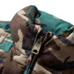 ERL WOVEN CAMO QUILTED PUFFER COAT -helmut shop erlCAMOQUILTPUFFERCOATWOVENGREENLERL05C006 4