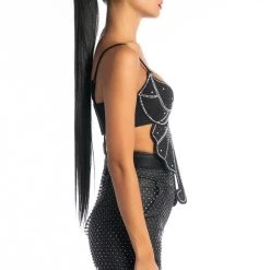 EVER AFTER BUTTERFLY EMBELLISHED BRA -helmut shop ever after butterfly embellished bra black 4 4