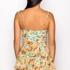 EVERYTHING AND MORE FLORAL ROMPER -helmut shop everything and more floral romper yellow multi 5 5