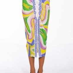 EVOLVE FRONT SLIT MIDI SKIRT -helmut shop evolve front slit midi skirt purple 4 4