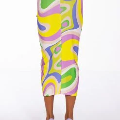 EVOLVE FRONT SLIT MIDI SKIRT -helmut shop evolve front slit midi skirt purple 6 6