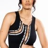 EXPENSIVE TASTE PIN DETAIL TOP -helmut shop expensive taste pin detail top black 1 1