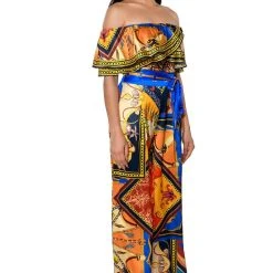 EZRA PRINTED OFF THE SHOULDER BLOUSE 10 EZRA PRINTED OFF THE SHOULDER BLOUSE -helmut shop ezra printed off the shoulder blouse multi 3 3