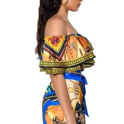 EZRA PRINTED OFF THE SHOULDER BLOUSE 11 EZRA PRINTED OFF THE SHOULDER BLOUSE -helmut shop ezra printed off the shoulder blouse multi 4 4