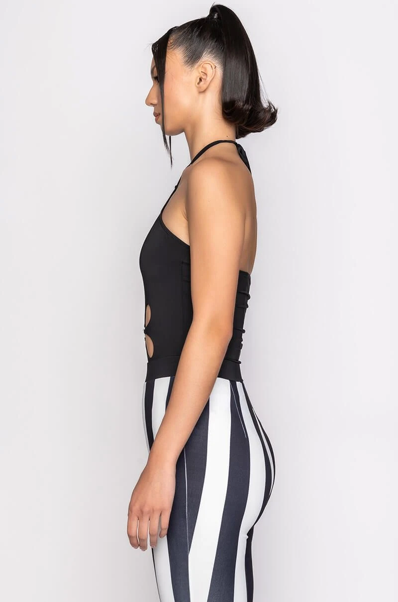 FAR OUT FLORAL CUT OUT HALTER BODYSUIT 6 FAR OUT FLORAL CUT OUT HALTER BODYSUIT - Image 4