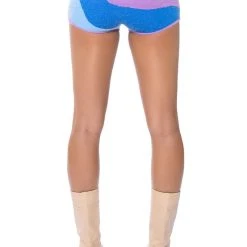 FAR OUT KNIT HOT PANTS -helmut shop far out knit hot pants blue multi 8 8