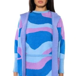 FAR OUT SHORT SLEEVE SWEATER -helmut shop far out short sleeve sweater blue multi 4 4