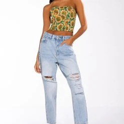 FIELD OF DREAMS BROCADE BUSTIER -helmut shop field of dreams brocade bustier brown multi 3 3