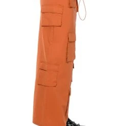 FIELD OF DREAMS CARGO MAXI SKIRT -helmut shop field of dreams cargo maxi skirt orange 6 6