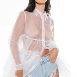 FIESTA RHINESTONE DENIM SHORTS -helmut shop fiesta rhinestone denim shorts light blue denim 5 5