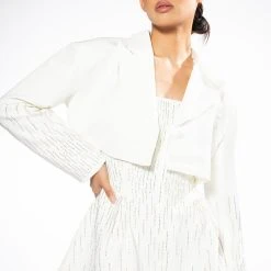 FIFTH AVE FLARE RHINESTONE ROMPER -helmut shop fifth ave flare rhinestone romper white 3 3