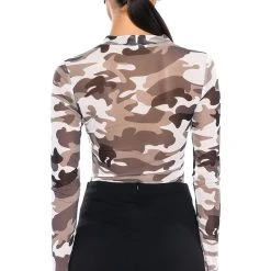 FIND ME CAMO MESH BODYSUIT -helmut shop find me camo mesh bodysuit black white 6 6