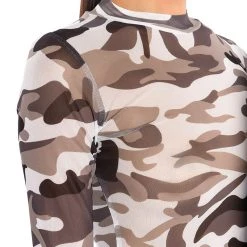 FIND ME CAMO MESH BODYSUIT -helmut shop find me camo mesh bodysuit black white 7 7