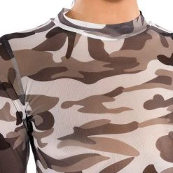 FIND ME CAMO MESH BODYSUIT -helmut shop find me camo mesh bodysuit black white 8 8