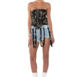 FINESSE BADDIE CORSET -helmut shop finesse baddie corset green multi 3 3