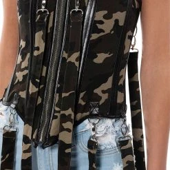 FINESSE BADDIE CORSET -helmut shop finesse baddie corset green multi 6 6