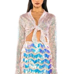 FLASH ON PLEASE SEQUIN MINI SKIRT -helmut shop flash on please sequin mini skirt pink 2 2