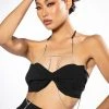 FLASHING LIGHTS RHINESTONE ROPE BRALETTE