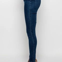 FLEX-FIT HIGH WAISTED SUPER STRETCHY SKINNY JEANS -helmut shop flex fit high waisted super stretchy skinny jeans dark blue denim 5 5