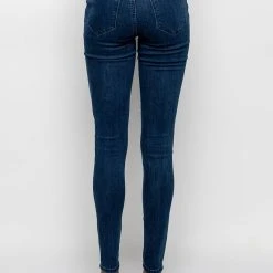 FLEX-FIT HIGH WAISTED SUPER STRETCHY SKINNY JEANS -helmut shop flex fit high waisted super stretchy skinny jeans dark blue denim 6 6